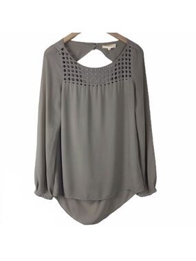 Lost April Open Back Blouse Size Large